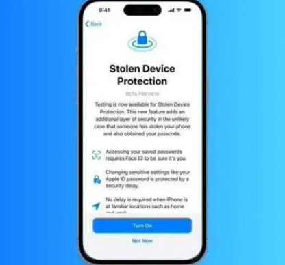 海伦苹果授权维修店分享被盗设备保护功能开启方法 