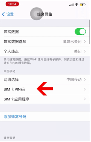 海伦苹果14维修网分享如何给iPhone14的SIM卡设置密码 