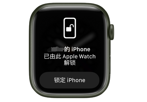 海伦苹果手机维修分享用 AppleWatch 解锁配备面容 ID 的 iPhone方法 