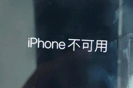 海伦苹果服务网点分享锁屏界面显示“iPhone 不可用”如何解决 